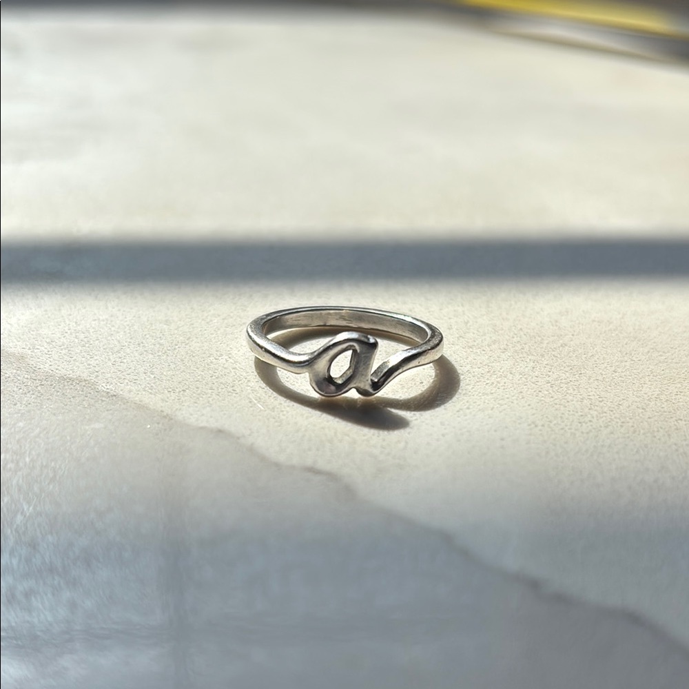 James Avery Script Initial “A” ring size 7